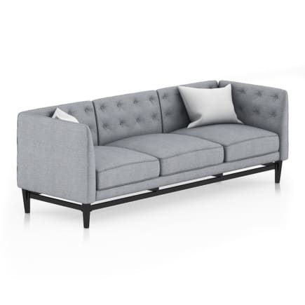 Grey Sofa with Pillows 2