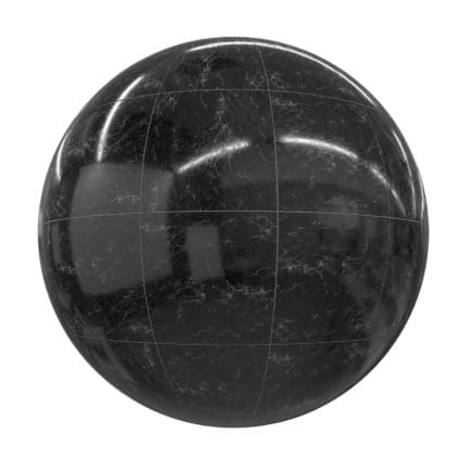 Black Marble Tiles PBR Texture