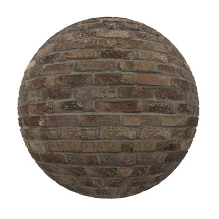 Brown Brick Wall PBR Texture