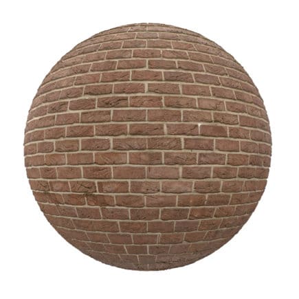 Brown Brick Wall PBR Texture