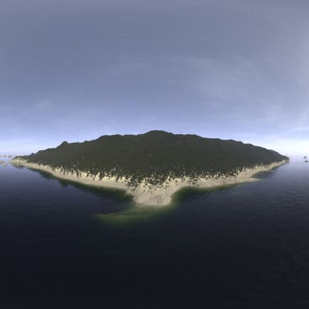 Afternoon Ocean Island HDRI Sky