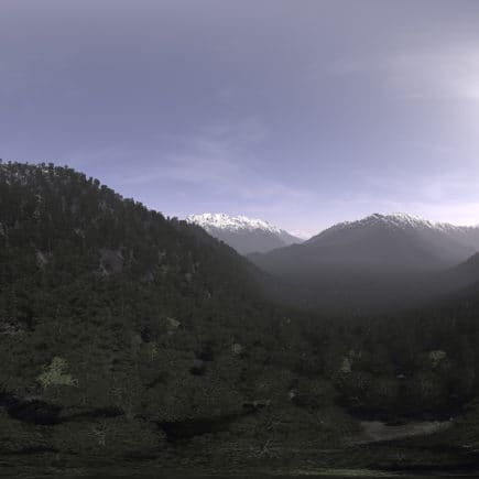 Afternoon Mountain Forest HDRI Sky