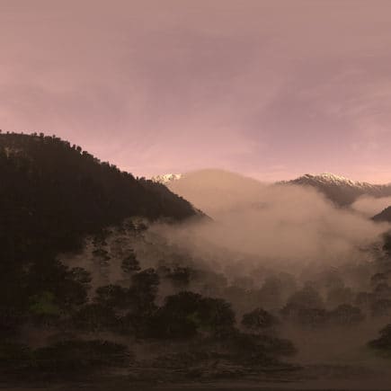 Evening Mountain Forest HDRI Sky