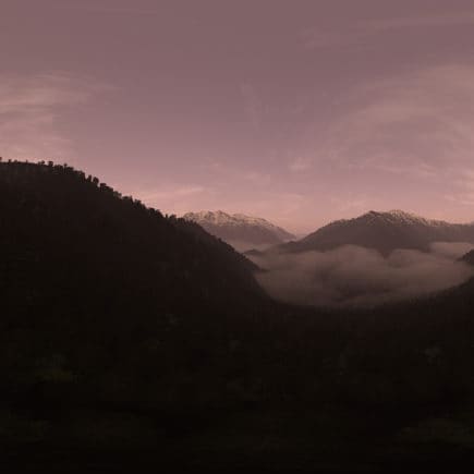 Late Evening Mountain Forest HDRI Sky