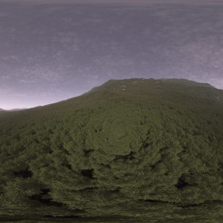 Early Evening Hill HDRI Sky