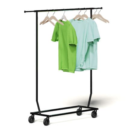 Market Rack 3D Model - Clothes