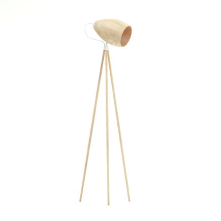 Wooden Floor Lamp 3D Model