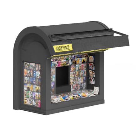 Newspaper Kiosk 3D Model