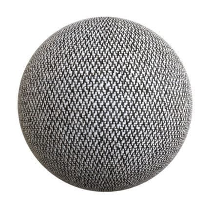 White and Black Fabric PBR Texture