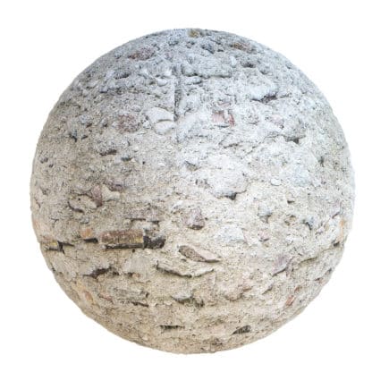 Damaged Brick Wall PBR Texture