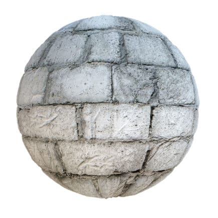Grey Brick Wall PBR Texture