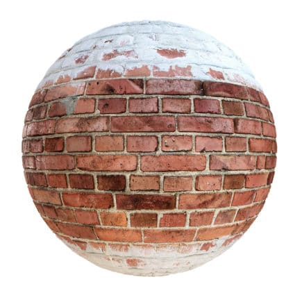 Red Brick Wall with Cement PBR Texture