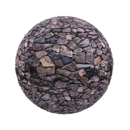 Irregular Stone Pavement PBR Texture