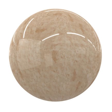 Orange Marble Tiles PBR Texture