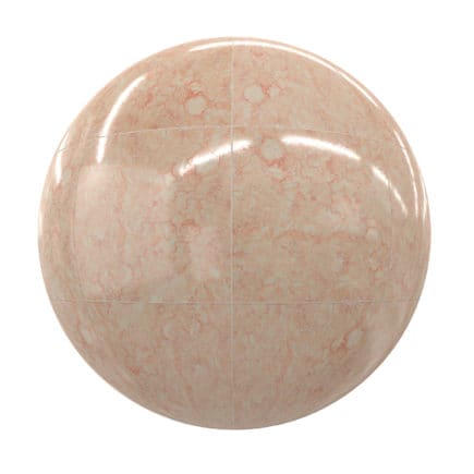 Orange Marble Tiles PBR Texture
