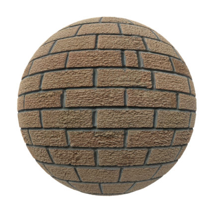 Yellow Brick Wall PBR Texture